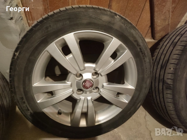 летни гуми 195/55/16с джанти за Фиат добло, стило , снимка 10 - Гуми и джанти - 53950171