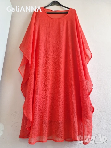 СТРАХОТНА ОРАНЖЕВА РОКЛЯ 2XL-4XL
