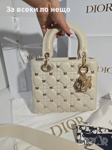 Lady Dior Butterfly Studs Дамска Чанта От Агнешка Кожа Код Brand Luxury Fashion21, снимка 10 - Чанти - 54960731