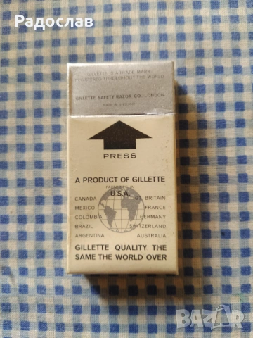 GILLETTE стари английски ножчета за бръснене , снимка 4 - Мъжка козметика - 54495528