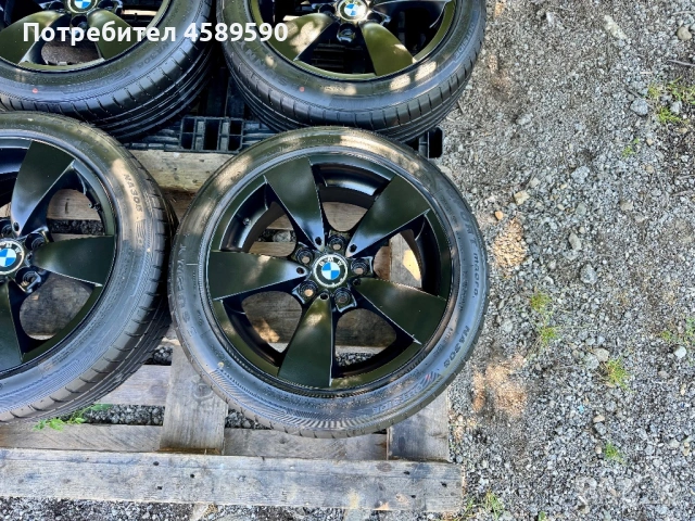 4бр.Алуминиеви джанти 17цола 5x120+НОВИ ГУМИ DOT4924 за BMW E60/E63/E65, снимка 4 - Гуми и джанти - 54933618