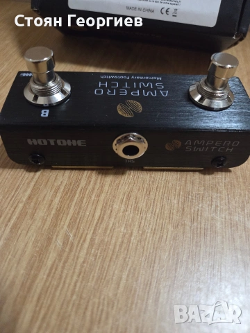 Чисто нов Hotone Ampero Switch, компактен двоен футсуич за китарни ефекти. , снимка 3 - Китари - 54383826
