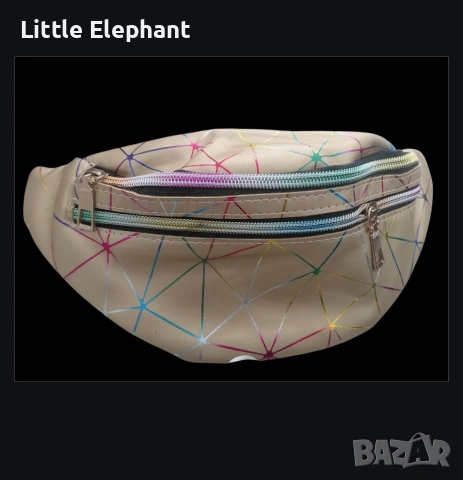 ​🌈 Модерна чанта за кръст с неонови геометрични мотиви 🌈/нова