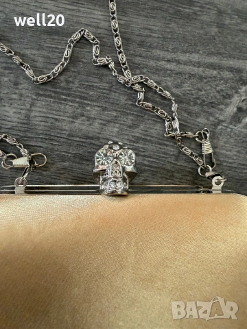 Златиста парти чанта, снимка 3 - Чанти - 54294104