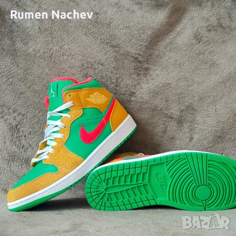 Jordan 1 Mid (42,5), снимка 7 - Спортно елегантни обувки - 54279306