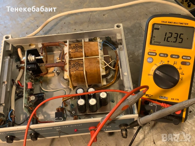 Стар стабилизиран изправител, захранване Тес 12-3-НТ, снимка 3 - Друга електроника - 54605234