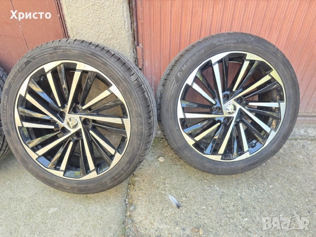 Гаранционни!!! Оригинални ŠKODA ДЖАНТИ 18”  + Летни гуми MATADOR HECTORRA 5, снимка 2 - Гуми и джанти - 54600762