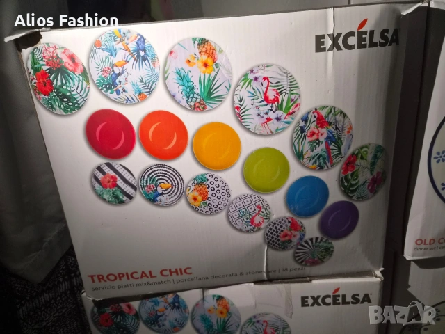EXCELSA Tropical Chic – Сервиз 18 части, НОВ, снимка 2 - Сервизи - 54563650