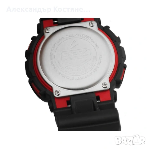 Нов часовник Casio G-Shock GA-100-1A4ER - гаранция, снимка 3 - Мъжки - 55213736