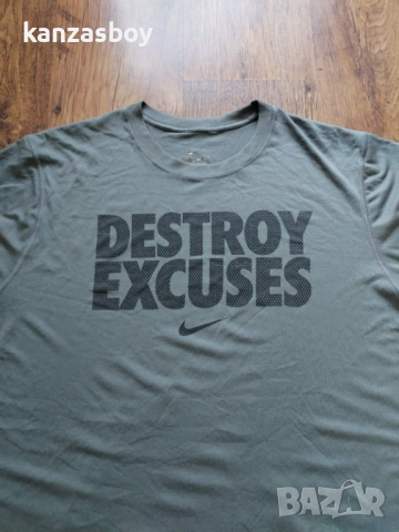 nike dri fit - страхотна мъжка тениска XL, снимка 2 - Тениски - 54692970