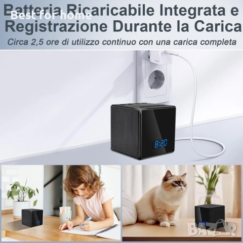LXMIMI 2.4&5Ghz WiFi скрита камера, снимка 8 - Друга електроника - 54860270