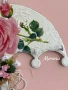 Дървена кутия с 6 пръстена за салфетки с черешки 🍒🌿🌸, снимка 5