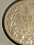 Сребърна монета 1 лев 1910г. Царство България Цар Фердинанд първи 38568, снимка 3