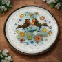 Винтажна декоративна чиния Gottschlich с птици ( 1960-1970г.), снимка 3