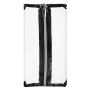 Прозрачен PVC несесер с черен кант 23x11 см за козметика_1250753, снимка 1