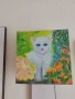 Продавам картини, масло върху платно. Колекция животни.20/20 и 25/30 см., снимка 4