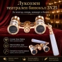 Луксозен театрален бинокъл 3X25 с дръжка за театър опера концерт балет подарък 3X увеличение евтин, снимка 1