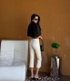 Дамски crop top черен, снимка 2