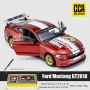 4744 Метален Ford Mustang GT 1:24 (Червен) – Модел с допълнителни части за модификация, снимка 3