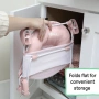 сгъваема бебешка вана Ingenuity FoldAway е в розов цвят и разполага с две позиции за накланяне., снимка 2