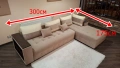 1603 Мелвин ъглов разтегателен холов  диван  300/175 см -цена 260 евро или 508.52лв    gk - с издърп, снимка 1