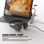 USB-C 8-в-1 хъб: 4 USB-A, четец за SD/TF карти, жак за слушалки, многопортов адаптер, снимка 8