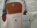 НОВА Longchamp Le Pliage – с етикети, млечно бежова, М, дълги дръжки, снимка 6