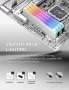 Нов Алуминиев Охладител за РАМ Памет EZDIY-FAB RH01 ARGB RAM Heatsink (Бял цвят) за DDR4 и DDR5  , снимка 7