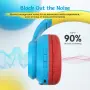 TONOSHARK Детски безжични Bluetooth слушалки с микрофон и калъф, шумопотискащи, снимка 3