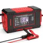 6A 12V Интелигентно зарядно устройство за акумулаторна батерия за кола и мотоциклет, снимка 2
