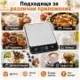 Професионална електронна кухненска везна прецизна и точна за кафе храна плодове дигитален кантар , снимка 4