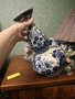 Delft великолепна порцеланова ваза , снимка 2