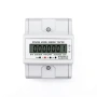 Дигитален трифазен електромер 380V 100A – Клас 1, LCD дисплей 6+1, монтаж на DIN шина 10430, снимка 1