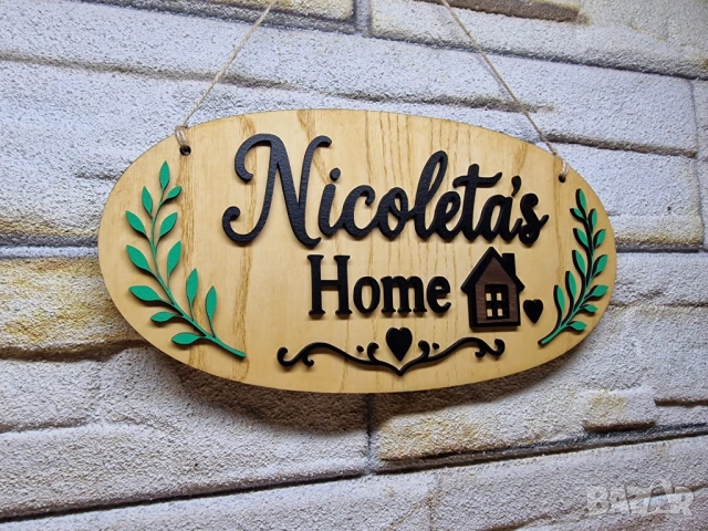 🏡 Внимание! Домът ви подава сигнал, че му липсва табела! 😄, снимка 2 - Декорация за дома - 54882958