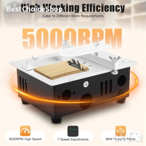 Мини настолен циркуляр / Mini Table Saw 96W – комплект