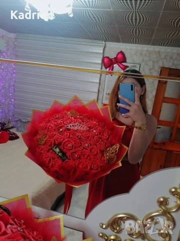 вечен букет от 51 рози 🌹👑