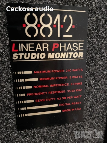 Тонколони LINEAR PHASE 8812, снимка 5 - Тонколони - 54979445