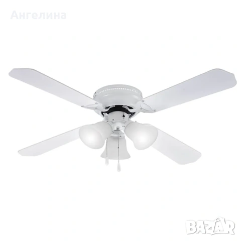 Вентилатор таванен 42'' Muhler MCF-4262W N, 55W, осветление - 1бр крушки, MDF
