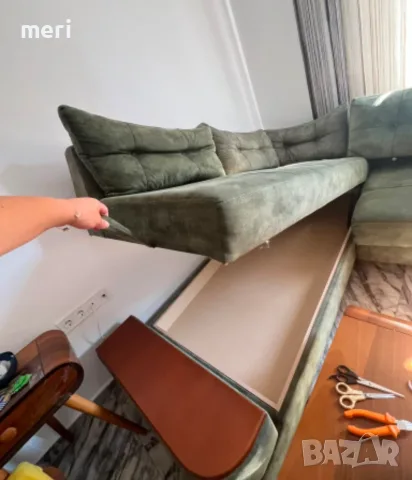  Ъглов Диван  за хол, снимка 5 - Дивани и мека мебел - 55660260