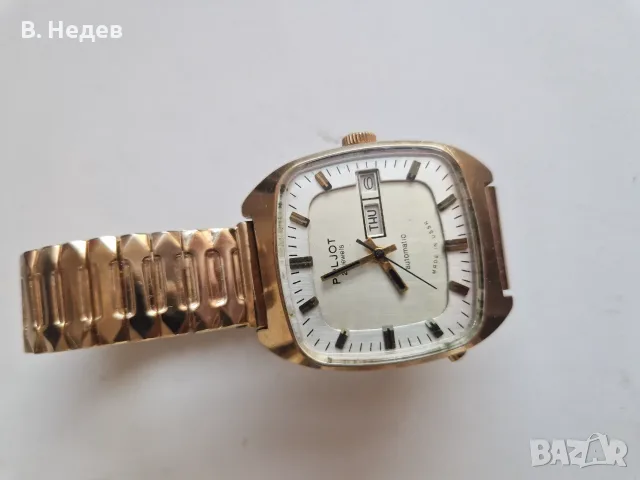 POLJOT, 23 jewels, automatic, cal 2627.2H, каса 35x40мм! USSR, TOP!, снимка 9 - Мъжки - 55578586