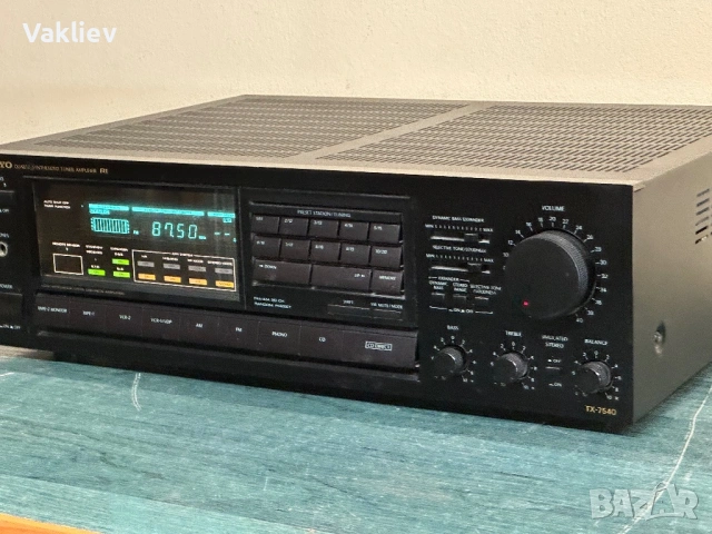 ONKYO TX-7540 – Quartz Synthesized премиум усилвател с туниър и дистанционно, снимка 6 - Аудиосистеми - 54687233