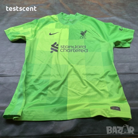 Вратарска тениска Liverpool Ливърпул 21/22 Goalkeeper Shirt Nike Authentic XL автентична зелено