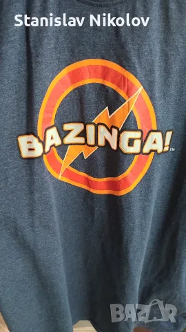 Тениска Bazinga! (The Big Bang Theory), Size L, снимка 2 - Тениски - 55575818