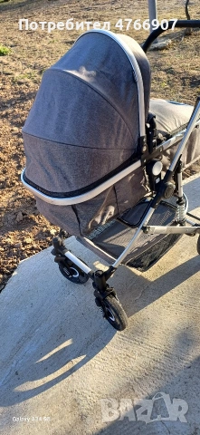 Комбинирана детска количка Moni, Ciara, сив, 0-36 месеца, снимка 16 - Детски колички - 54021904