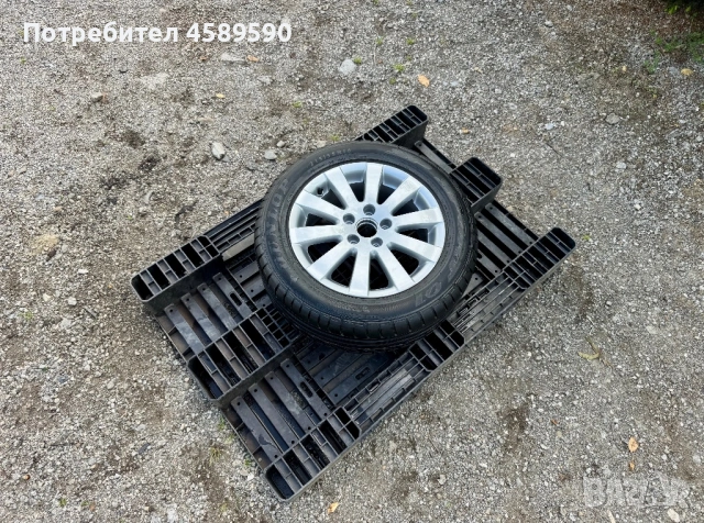 ЧИСТО НОВА Резервна гума+Алуминиева джанта BORBET 16цола 5x112 заVw,Audi,Skoda,Seat, снимка 2 - Гуми и джанти - 54772949