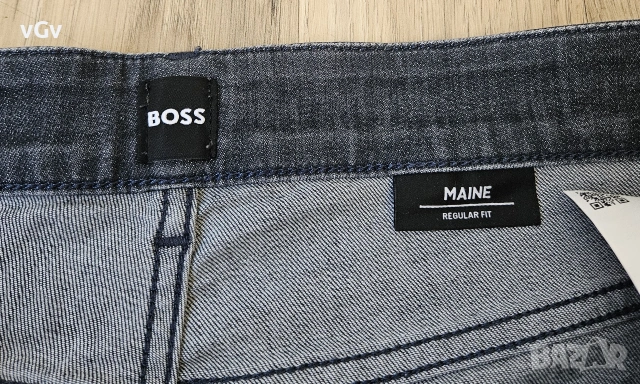 Мъжки дънки Boss Maine3 regular fit -36, снимка 5 - Дънки - 55014323