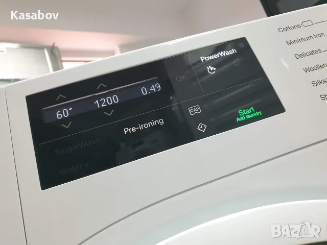 UK - 9Кг - Miele W1 Пералня Series Black & White PowerWash Миеле 12м Гаранция, снимка 2 - Перални - 55400730