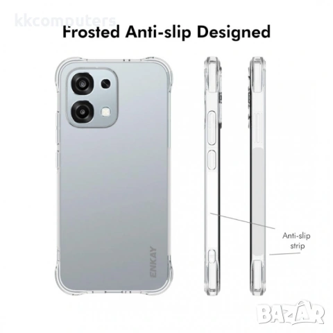 ENKAY HAT PRINCE Прозрачен Калъф за Oppo A6 Pro 5G / 4G - TPU, Подсилени ъгли, Прозрачен, снимка 4 - Калъфи, кейсове - 54291168