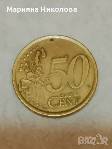 50 евроцента Испания 2000 година, снимка 2 - Нумизматика и бонистика - 55405277