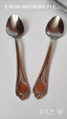 *Burg lindau porzellan* чисто нов луксозен комплект от два двойни сета + лъжички, снимка 18 - Сервизи - 54128357